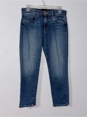 Joe’s Jeans The Lara Mid Rise Cigarette Blue Denim Tagged 28 Slim Fit